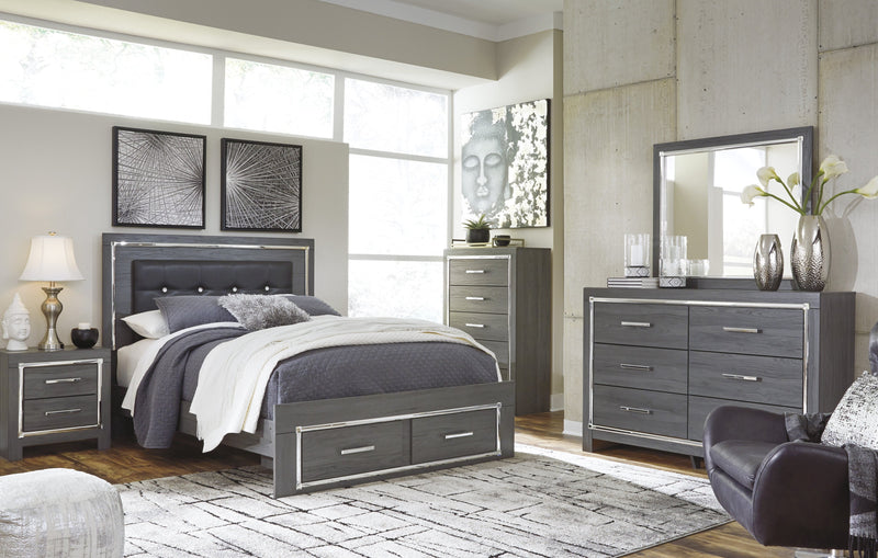 Lodanna Gray LED Storage Bedroom Set - Gate FurnitureBedroom Set