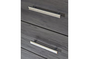 Lodanna Gray Nightstand - Gate FurnitureNightstand