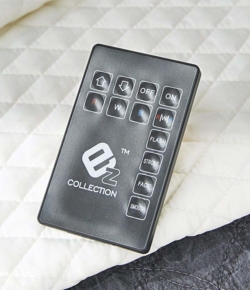 Lodanna Gray Queen LED Panel Bed - Gate FurnitureQueen Bed