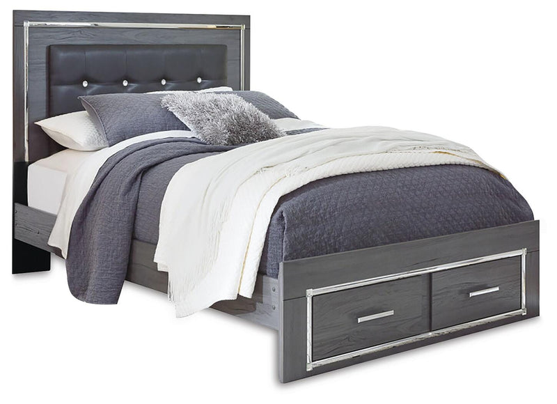 Lodanna Gray Queen Panel Storage Bed and Chest - B214B55