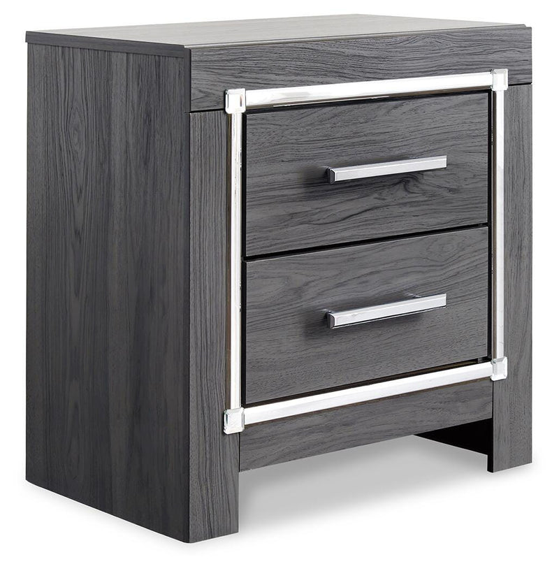 Lodanna Gray Queen Storage Bed and Nightstand - B214B44