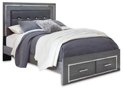 Lodanna Gray Queen Storage Bed, Dresser and Nightstand - B214B53