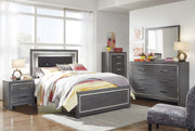 Lodanna Gray Youth LED Panel Bedroom Set - Gate FurnitureYouth Bedroom Set