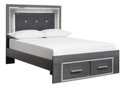 Lodanna Gray Youth LED Storage Bedroom Set - Gate FurnitureYouth Bedroom Set