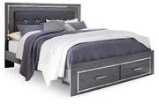 Lodanna King Panel Storage Bed, Chest and 2 Nightstands - B214B60