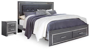 Lodanna King Storage Bed and Nightstand - B214B61