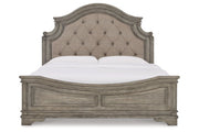 Lodenbay Antique Gray King Panel Bed - Gate FurnitureKing Bed