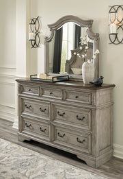 Lodenbay Antique Gray Upholstered Panel Bedroom Set - Gate FurnitureBedroom Set