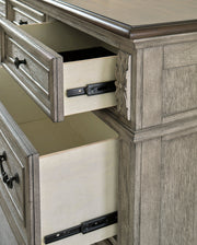 Lodenbay Antique Gray Upholstered Panel Bedroom Set - Gate FurnitureBedroom Set