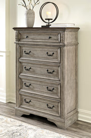 Lodenbay Antique Gray Upholstered Panel Bedroom Set - Gate FurnitureBedroom Set