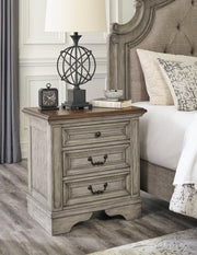 Lodenbay Antique Gray Upholstered Panel Bedroom Set - Gate FurnitureBedroom Set