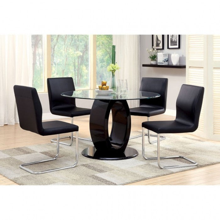 Lodia Black Dining Table - CM3825BK-RT-TABLE