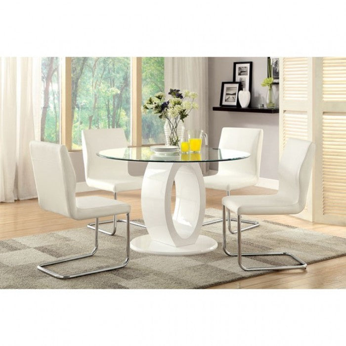 Lodia White Dining Table - CM3825WH-RT-TABLE