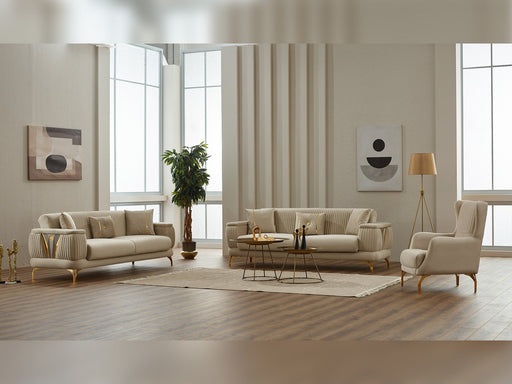 Loft 3-pieces (Sofa & Loveseat & Chair) Livingroom in Beige - 200-SIM-LOF-ANK529-321