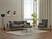 Loft 3-pieces (Sofa & Loveseat & Chair) Livingroom in Grey - 200-SIM-LOF-ANK152-321