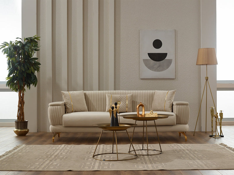 Loft 3-pieces (Sofa & Loveseat & Chair) Livingroom in Grey - 200-SIM-LOF-ANK152-321