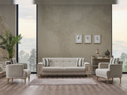 Loft Ser 3-pieces (Sofa & Loveseat & Chair) Livingroom in Cream - 200-SER-LOF-PINAR06-321