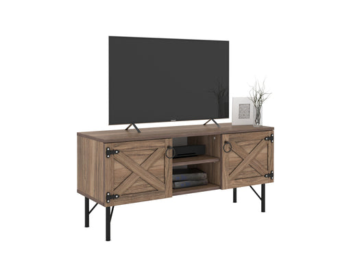 Loft Tv Stand Walnut - Black - 720-LOF-TV-TM201701
