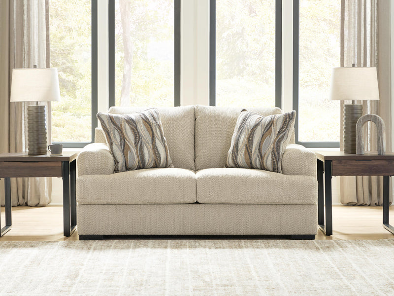 Lofwood Oatmeal Loveseat - PC6960535