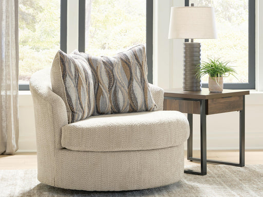 Lofwood Oatmeal Swivel Accent Chair - PC6960544
