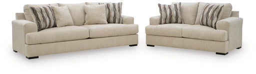 Lofwood Sofa and Loveseat in Oatmeal - PKG026538