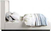 Logan Linen Textured Fabric Full Bed Beige - LoganBeige-F