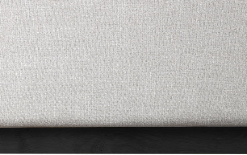 Logan Linen Textured Fabric Queen Bed Beige - Gate FurnitureQueen Bed