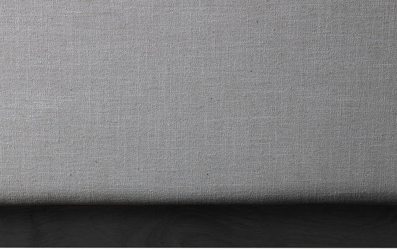 Logan Linen Textured Fabric Queen Bed Grey - Gate FurnitureQueen Bed