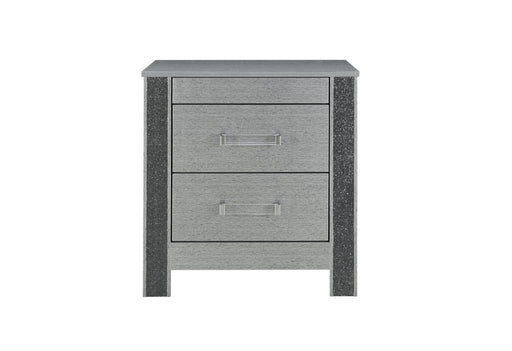 Logan Silver Nightstand - LOGAN-SILVER-NS