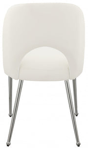 Logan Vegan Leather Upholstered Dining Chair in Cream, Set of 2 - 999Cream-C