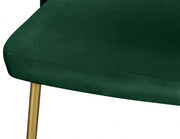 Logan Velvet Upholstered Dining Chair in Green, Set of 2 - 990Green-C
