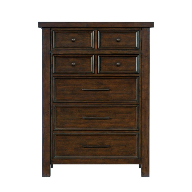 Logandale Brown Sleigh Storage Platform Bedroom Set - Gate FurnitureBedroom Set
