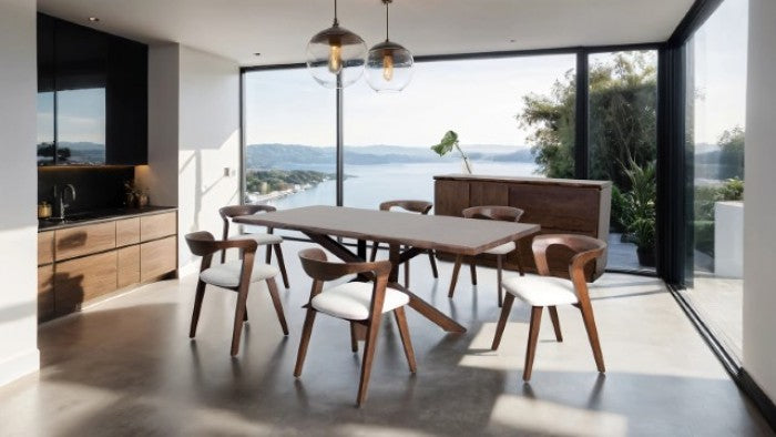 Logstor Rich Walnut Dining Table - FM30002WN-T