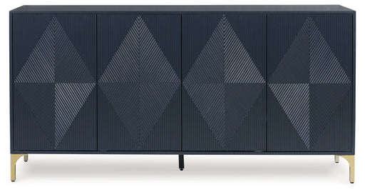 Loirwick Dark Blue Accent Cabinet - A4000677