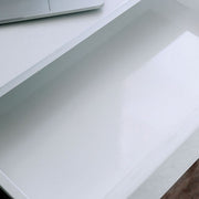 Loke White/Chrome Desk - CM-DK5204