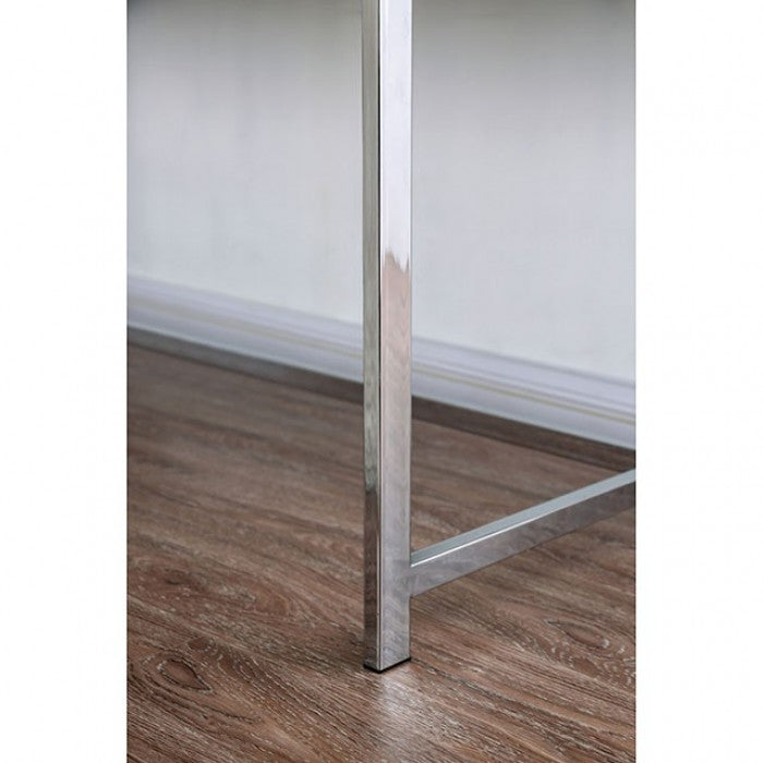 Loke White/Chrome Desk - CM-DK5204