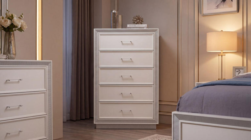Lolo 5 PC (King Bed, Dresser, Mirror, Nightstand, Chest) - B467-King-5PC