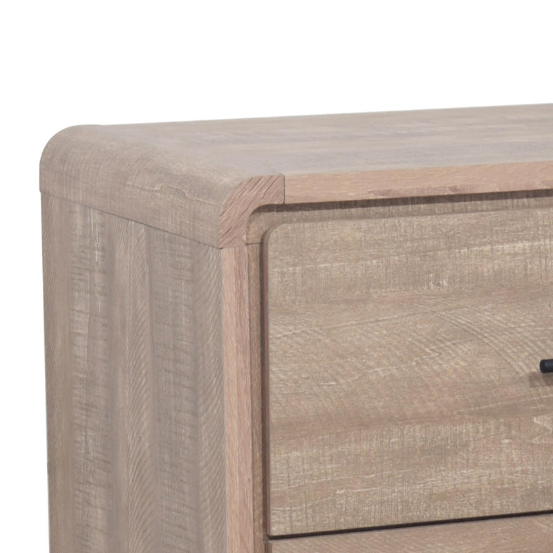 Loma - 2 Drawers Oak Nightstand - B313-N