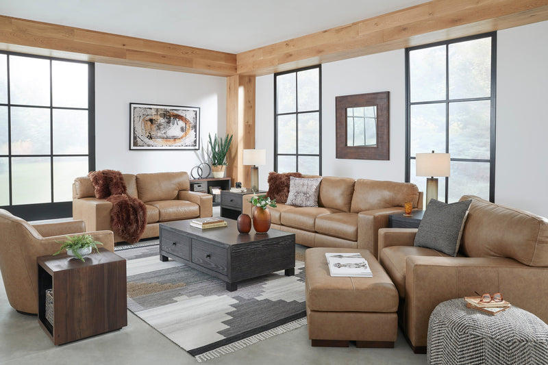 Lombardia Tumbleweed Leather Living Room Set - Gate FurnitureLiving Room Set