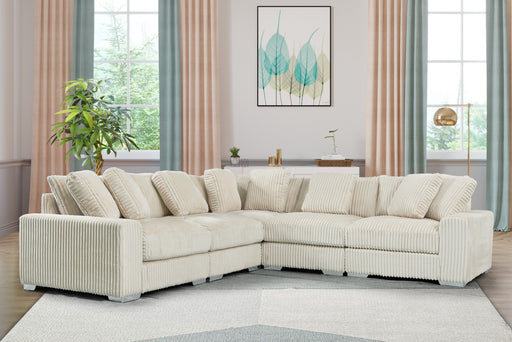 London Cream 5-pc Sectional - LNDN-CRM-5-PC-SC