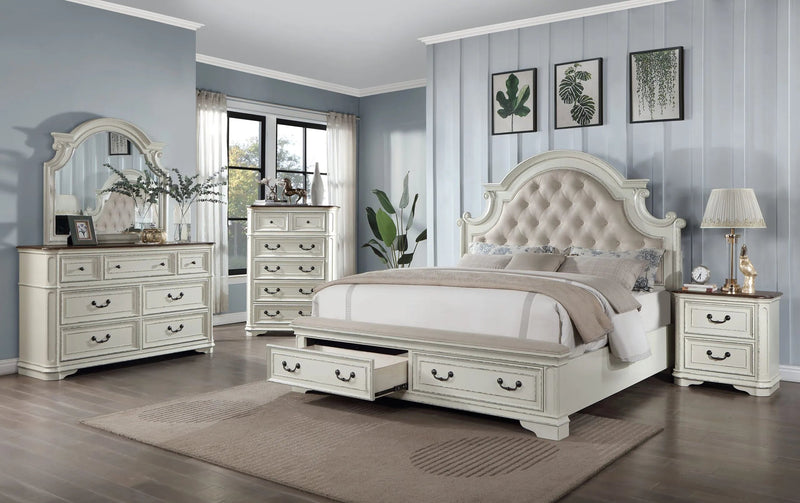 London Queen Bedroom Set (B/D/M/N/C) - Gate FurnitureBedroom Set