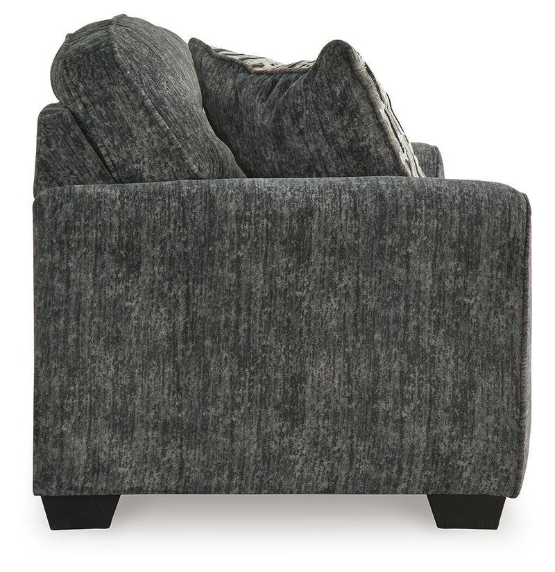 Lonoke Gunmetal 2 Loveseats, Oversized Chair and Ottoman - 50504U7