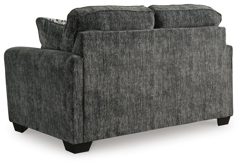 Lonoke Gunmetal 2 Loveseats, Oversized Chair and Ottoman - 50504U7