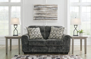 Lonoke Gunmetal 2 Loveseats, Oversized Chair and Ottoman - 50504U7