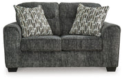 Lonoke Gunmetal 2 Loveseats, Oversized Chair and Ottoman - 50504U7