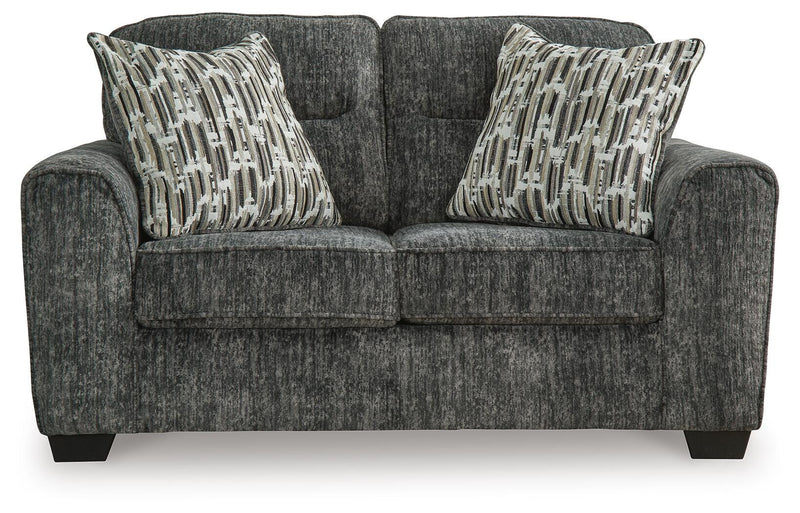 Lonoke Gunmetal 2 Loveseats, Oversized Chair and Ottoman - 50504U7