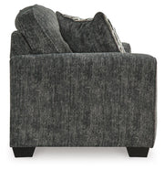 Lonoke Gunmetal Loveseat, Oversized Chair and Ottoman - 50504U10