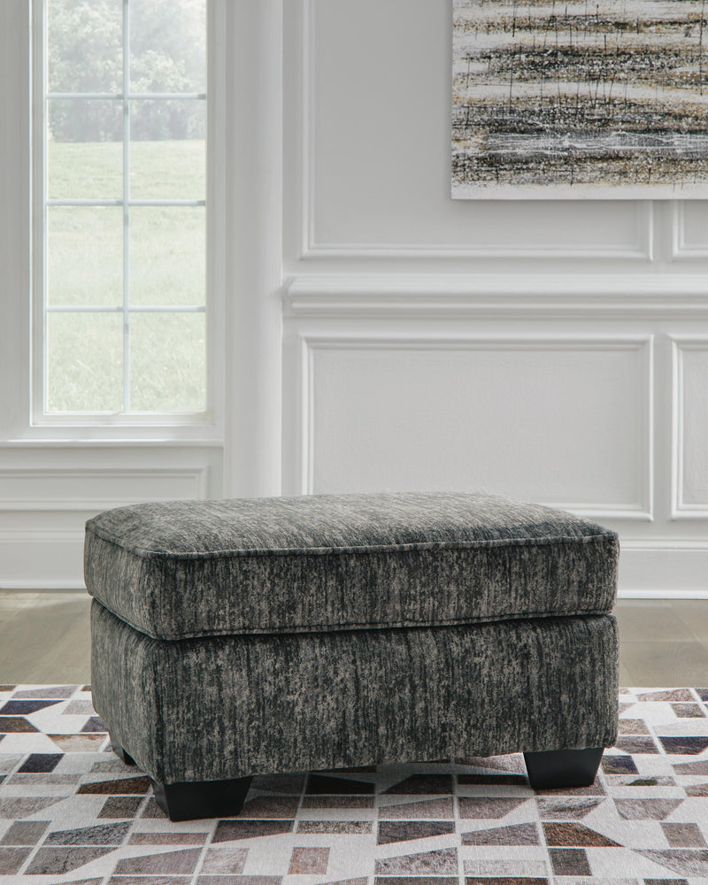 Lonoke Gunmetal Loveseat, Oversized Chair and Ottoman - 50504U10