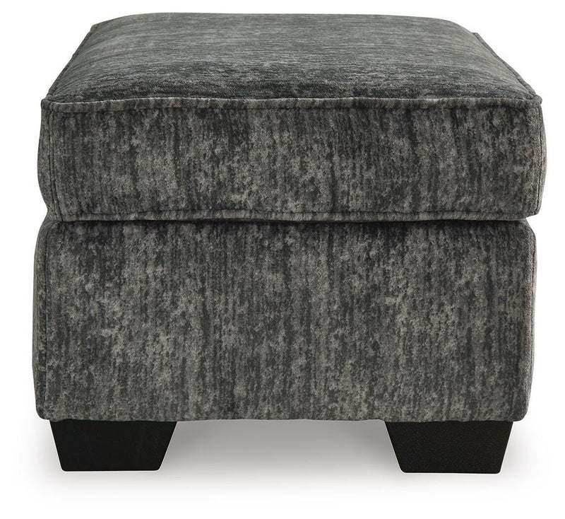 Lonoke Gunmetal Loveseat, Oversized Chair and Ottoman - 50504U10