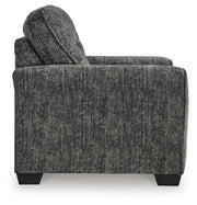 Lonoke Gunmetal Loveseat, Oversized Chair and Ottoman - 50504U10
